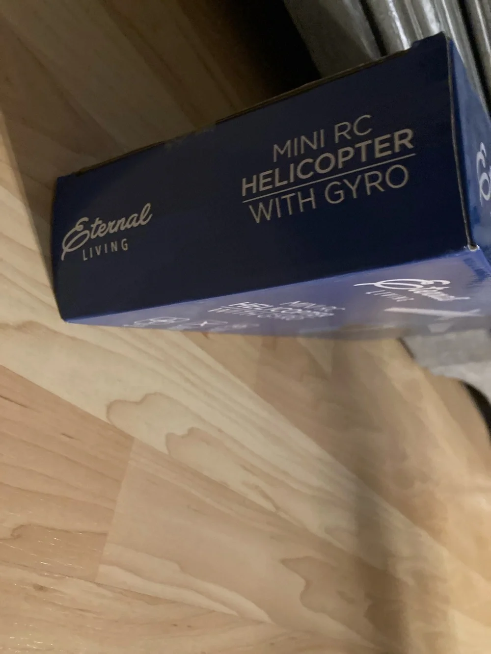 Blue Mini RC Helicopter with Gyro Stabilization